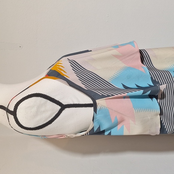 Soho Chick Colorblock Adjustable Spaghetti Strap Shark Bite Hem Tunic Tank Xl - Picture 5 of 16